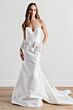 Locket 15211 Classic Beaded Bows Strapless Mikado Bridal Gown