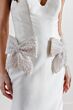 Locket 15211 Classic Beaded Bows Strapless Mikado Bridal Gown
