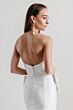 Locket 15211 Classic Beaded Bows Strapless Mikado Bridal Gown