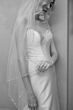 Locket 15211 Classic Beaded Bows Strapless Mikado Bridal Gown