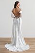 Locket 15218 Cam Lace Back Column-Style Charmeuse Wedding Dress