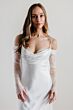 Locket 15218 Cam Lace Back Column-Style Charmeuse Wedding Dress