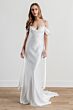 Locket 15218 Cam Lace Back Column-Style Charmeuse Wedding Dress