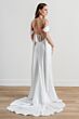 Locket 15218 Cam Lace Back Column-Style Charmeuse Wedding Dress