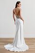 Locket 15218 Cam Lace Back Column-Style Charmeuse Wedding Dress