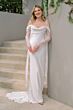 Locket 15218 Cam Lace Back Column-Style Charmeuse Wedding Dress