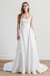 Locket 15224 Paketti Scoop Neckline Satin A-line Bridal Dress