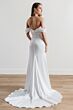 Locket 15228 Charm Off The Shoulder Column-Style Satin Bridal Dress