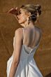 Locket 15231 Emira Cowl Neckline Spaghetti Straps Mikado Bridal Dress