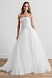 Locket 15610 Pompom Ruched Corset Tulle and Organza Bridal Dress