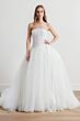 Locket 15610 Pompom Ruched Corset Tulle and Organza Bridal Dress