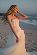 Locket 15610 Pompom Ruched Corset Tulle and Organza Bridal Dress