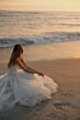 Locket 15610 Pompom Ruched Corset Tulle and Organza Bridal Dress