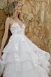 Locket 15783 Queenie Layered Skirt Floral Embroidery Wedding Ballgown