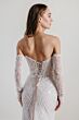 Locket 15804 Memento Lace-Up Back Beaded Tulle Slim-Fit Wedding Gown