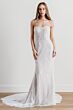 Locket 15804 Memento Lace-Up Back Beaded Tulle Slim-Fit Wedding Gown