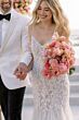 Locket 15806 Lolli Godet Skirt Spaghetti Straps Trumpet Wedding Gown