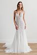 Locket 15806 Lolli Godet Skirt Spaghetti Straps Trumpet Wedding Gown