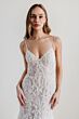 Locket 15806 Lolli Godet Skirt Spaghetti Straps Trumpet Wedding Gown
