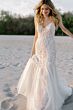 Locket 15806 Lolli Godet Skirt Spaghetti Straps Trumpet Wedding Gown