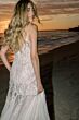 Locket 15806 Lolli Godet Skirt Spaghetti Straps Trumpet Wedding Gown