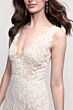 Locket 16155 Pilar Slim-Fit Valka Lace V-Neck Wedding Dress