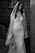 Locket 16155 Pilar Slim-Fit Valka Lace V-Neck Wedding Dress