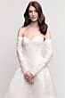 Locket 16156 Verona Detachable Sleeves Strapless Lace Wedding Gown