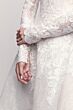 Locket 16156 Verona Detachable Sleeves Strapless Lace Wedding Gown