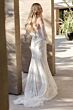 Locket 16158 Claire Removable Sleeves Fit and Flare Wedding Dress
