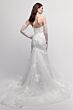 Locket 16163 Protea Floral Appliques Strapless Trumpet Wedding Gown
