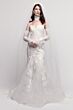 Locket 16163 Protea Floral Appliques Strapless Trumpet Wedding Gown