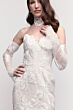 Locket 16163 Protea Floral Appliques Strapless Trumpet Wedding Gown
