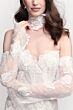 Locket 16163 Protea Floral Appliques Strapless Trumpet Wedding Gown
