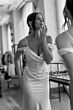 Locket 16220 Amaryllis Cowl Neckline Slim-Fit Charmeuse Wedding Gown