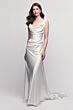 Locket 16220 Amaryllis Cowl Neckline Slim-Fit Charmeuse Wedding Gown