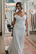 Locket 16220 Amaryllis Cowl Neckline Slim-Fit Charmeuse Wedding Gown