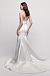 Locket 16221 Lipa Button Back Fit and Flare Satin Wedding Dress