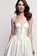 Locket 16222 Carina Lace-Up Back Stretch Satin A-line Bridal Dress