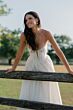 Locket 16222 Carina Lace-Up Back Stretch Satin A-line Bridal Dress