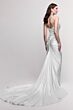 Locket 16223 Delphinium Cathedral Train Off White Satin Bridal Gown