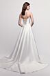 Locket 16225 Nectarine Lace-Up Back Mikado A-line Wedding Gown