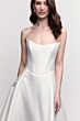 Locket 16225 Nectarine Lace-Up Back Mikado A-line Wedding Gown
