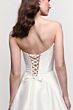 Locket 16225 Nectarine Lace-Up Back Mikado A-line Wedding Gown