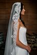 Locket 16225 Nectarine Lace-Up Back Mikado A-line Wedding Gown