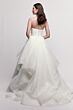 Locket 16228 Lilith Flounce Skirt Chapel Train Organza Wedding Gown