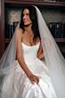 Locket 16231 Nigella Lace-Up Back Strapless Brocade Bridal Gown