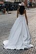 Locket 16235 Fern Chapel Train Strapless Satin Mikado Wedding Dress