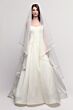 Locket 16237 Lark Drop Waist Off White Stretch Satin Wedding Gown