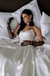 Locket 16237 Lark Drop Waist Off White Stretch Satin Wedding Gown